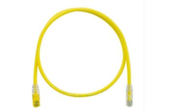 STPK6X1MYL Klíčovaný propojovací kabel RJ45/RJ45, S/FTP, kat. 6A, 1m, žlutý