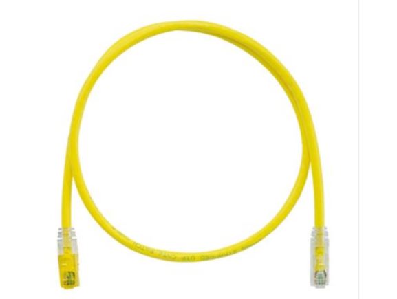 STPK6X1MYL klíčovaný propojovací kabel RJ45/RJ45, S/FTP, kat. 6A, 1m, žlutý