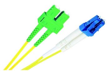 LC/P-SC/A-2-SDL optický propojovací kabel LC/PC-SC/APC duplex SM9/125um 2m