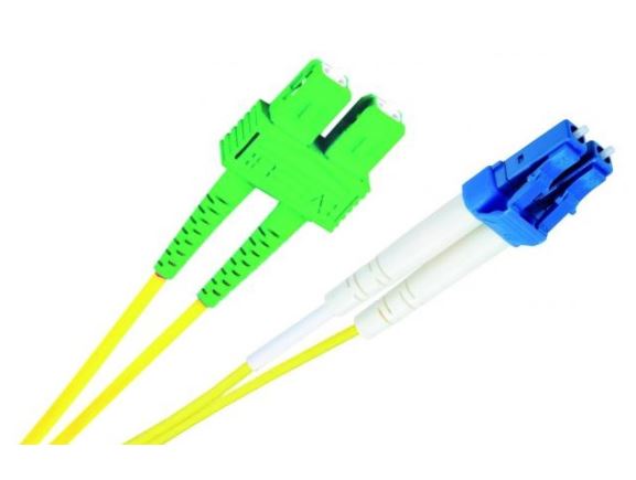 LC/P-SC/A-1-SDL optický propojovací kabel LC/PC-SC/APC duplex SM9/125um 1m