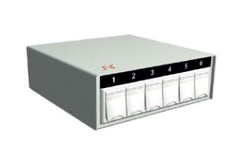 NEXANS N521.606BK modulární box pro 6 Snap-in modulů, prachovky, černý