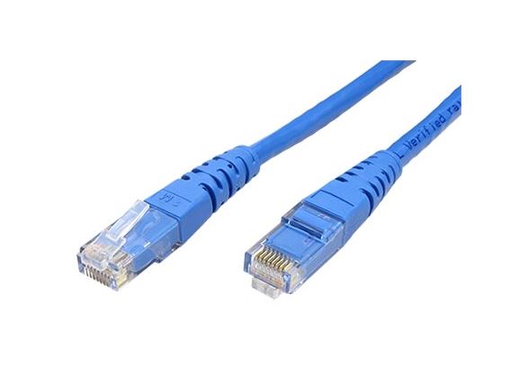 UTP6-0,3-BU propojovací kabel RJ45/RJ45, U/UTP, 0,3m, kat. 6, PVC, modrý