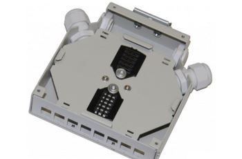 DIN-BOX-8SC Rozvaděč optický na DIN lištu, až 12 svarů, čelo 08x SC , 4x vstup