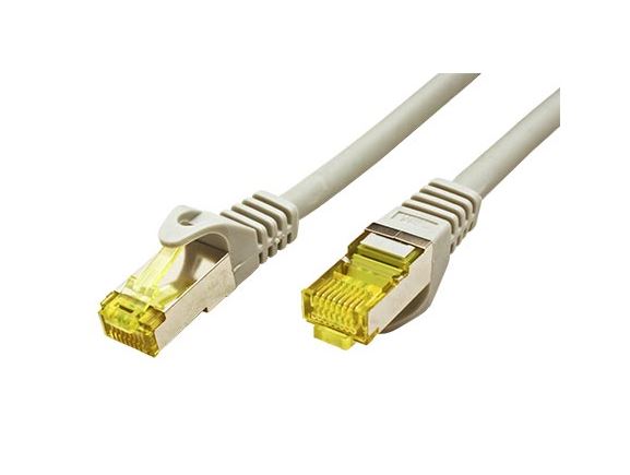STP7M1.5 propojovací kabel  AWG 26 S/FTP,  kat. 7, s konektory RJ45, LSOH, šedý. 1,5m