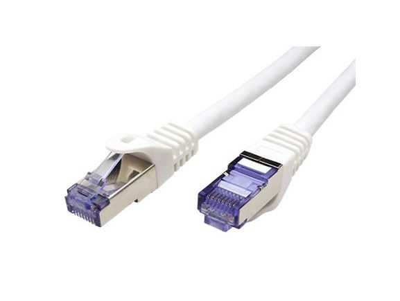 SFTP6A-1-WH propojovací kabel RJ45/RJ45, S/FTP, 1m, kat. 6A, LSOH, bílý