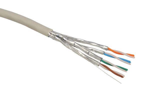SXKD-6A-STP-LSOH kabel U/FTP, kat. 6A, LSOH Dca s1 d2 a1, šedý, cívka 500m