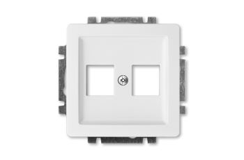 5014G-A02018 B1 Kryt pro 2 keystony, SWING nebo SWING L, jasně bílá 5014G-A02018 B1 Kryt pro 2 keystony, SWING nebo SWING L, jasně bílá