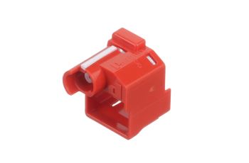 PSL-DCPLSE-C Zámek konektoru RJ45, super recessed verze, červený, bal. 100 kusů + 5 nástrojů (5)