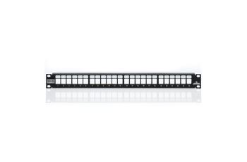 4S255-S24 Patch panel pro 24 STP nebo UTP modulů Leviton QuickPort Atlas-X1 a eXtreme, 1RU, černý 4S255-S24 Patch panel pro 24 STP nebo UTP modulů Leviton QuickPort Atlas-X1 a eXtreme, 1RU, černý