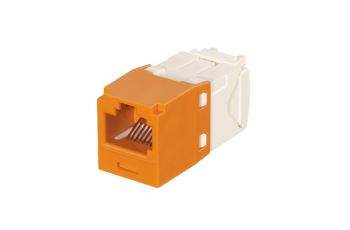 CJK688TGOR Klíčovaný modul MINI-COM TX PLUS UTP, RJ45, kat. 6,oranžový