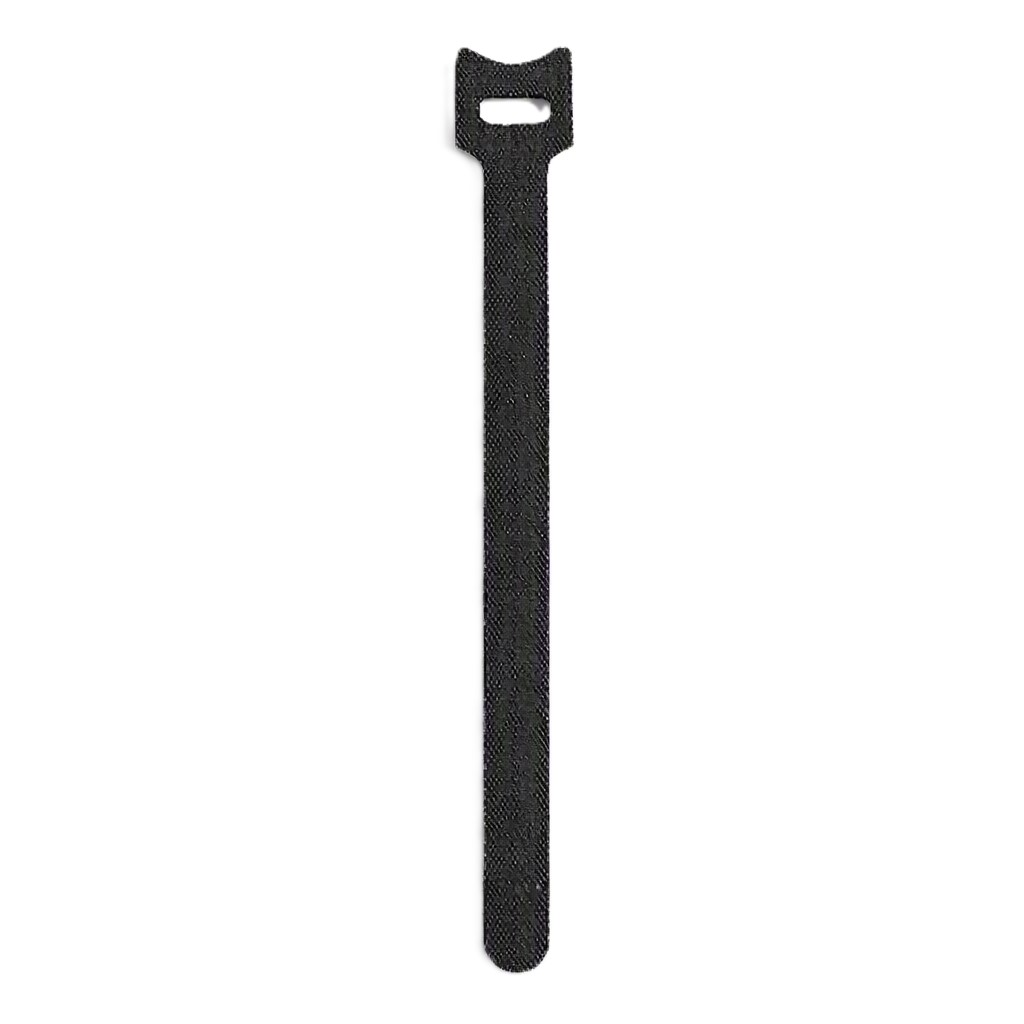 HL12X200-BL Suchý zip s očkem pro svazkování kabelů, délka 200mm, šířka 12mm, černý, bal. 10 kusů