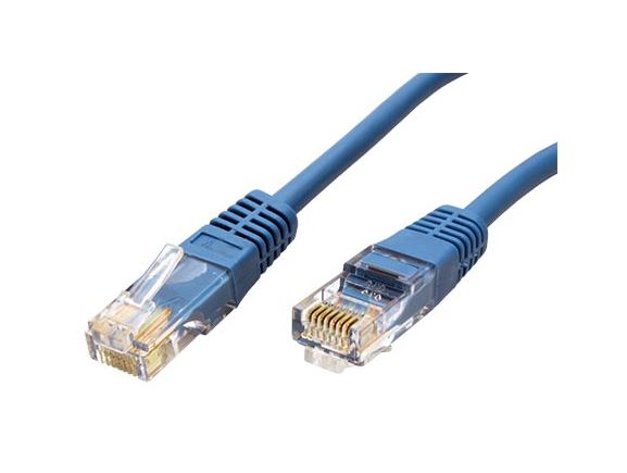 UTP-2-BU propojovací kabel RJ45/RJ45, U/UTP, 2m, kat. 5E, modrý