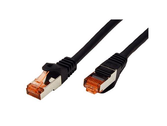 21.15.2655 Propojovací kabel RJ45/RJ45, S/FTP, 5m, kat. 6, Component Level, LSOH, černý