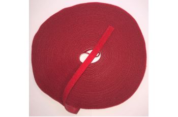 SZ01-12,5MM-25M-RD oboustranný suchý zip, šířka 12,5mm, délka 25m, červený