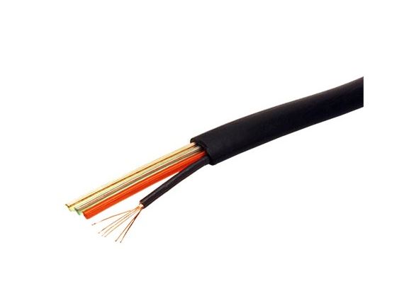 TF-4-BL telefonní kabel, 4 žíly CCA, 100m, černý