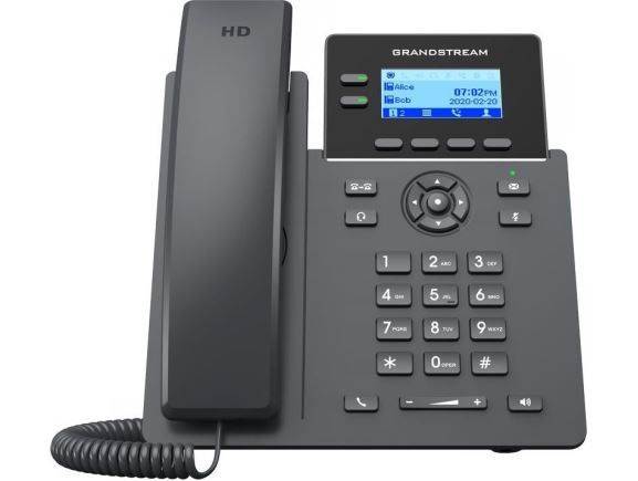 GRP2602G SIP telefon, 4xSIP účet, 5-ti cestná audiokonference, 2xGLAN, PoE