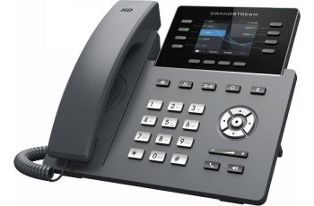 GRP2624 SIP telefon, 4xSIP účet, 5-ti cestná audiokonference, 2xGLAN, PoE, Wi-Fi, BT (4)