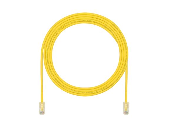 UTP28SP0.2MYL propojovací kabel RJ45/RJ45, U/UTP, kat. 6, 0,2m, žlutý, AWG28