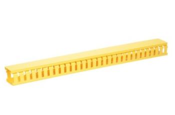 FRHD2KTYL Vyvazovací žlab s víkem, vertikální, FiberRunner 2"x2" (d. 1828mm, 51x51mm), žlutý (1)