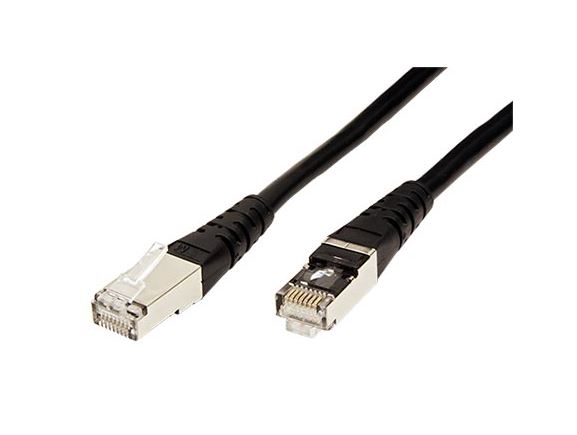 SFTP6-0,5-BL propojovací kabel RJ45/RJ45, S/FTP,  0,5m, kat. 6, černý