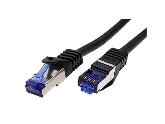 21.99.0722 Venkovní propojovací kabel RJ45/RJ45, S/FTP, 50m, kat. 6A, TPE, LSOH, černý