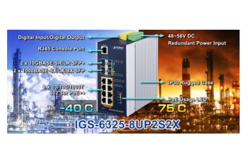 IGS-6325-8UP2S2X Switch, L3,průmyslový, 8x 1Gb PoE, 2x 1Gb SFP, 802.3bt 90/360W, -40 až 75°C, dual 48-56VD (1)