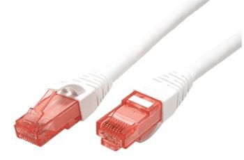ROLINE 21.15.2561 propojovací kabel RJ45/RJ45, U/UTP, 1m, kat. 6, LSOH, bílý