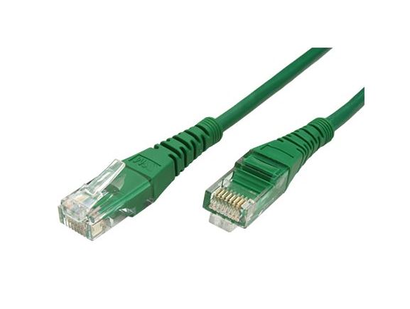 UTP-20-GR propojovací kabel RJ45/RJ45, U/UTP, 20m, kat. 5E, zelený