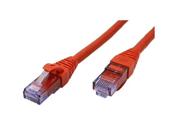21.15.2718 Propojovací kabel RJ45/RJ45, U/UTP, 15m, kat. 6A, LSOH, červený