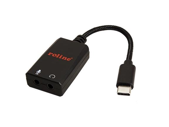 USB-C-2TRS3.5 adapter USB C (male)- audio (2x 3,5mm zdířka TRS)