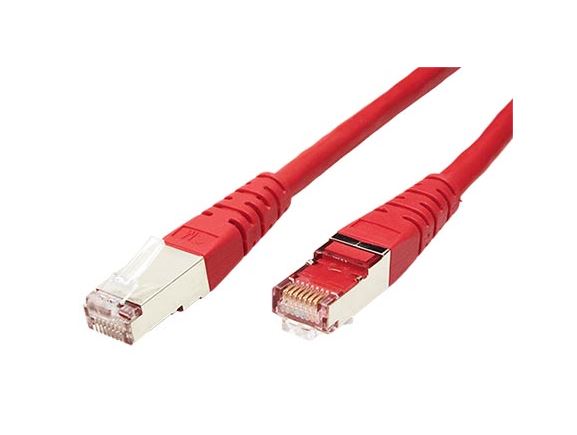 SFTP6-7-RD propojovací kabel RJ45/RJ45, S/FTP, 7m, kat. 6, červený