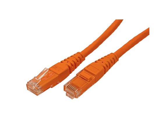 UTP6-1-OR propojovací kabel RJ45/RJ45, U/UTP, 1m, kat. 6, PVC, oranžový