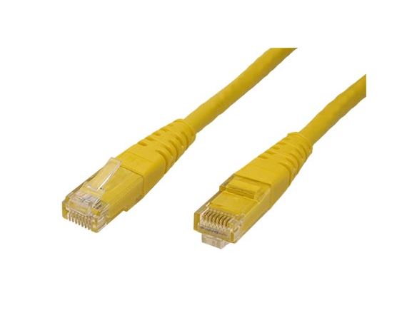 ROLINE UTP6-2-YL propojovací kabel RJ45/RJ45, U/UTP, 2m, kat. 6, PVC, žlutý