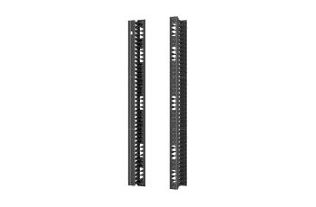 HDWM-VMR-42-19/10F-H Vertikální vyvazovací panel pro rozvaděče, v. 42U, š. 100mm, h. 182mm, černý (2)