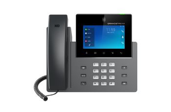 GRANDSTREAM GXV3350 VoIP videotelefon, 16xSIP účet, HD audio, 2xGLAN, POE, WIFI, LCD 5&quot;, 1MP kamera, BT, HDMI