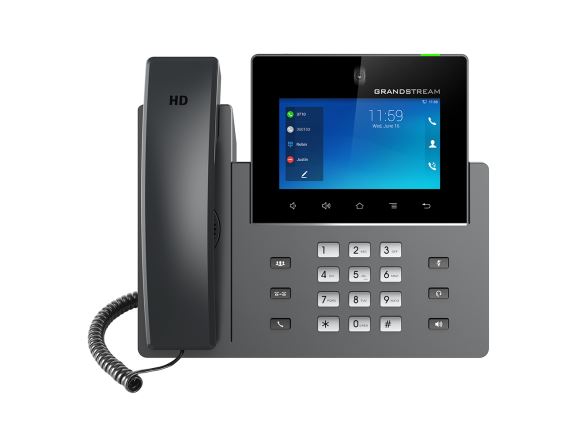GXV3350 VoIP videotelefon, 16xSIP účet, HD audio, 2xGLAN, POE, WIFI, LCD 5", 1MP kamera, BT, HDMI
