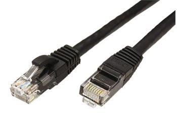 Value 21.99.1460 propojovací kabel RJ45/RJ45, UTP, 0,5m, kat. 6A, PVC, černý