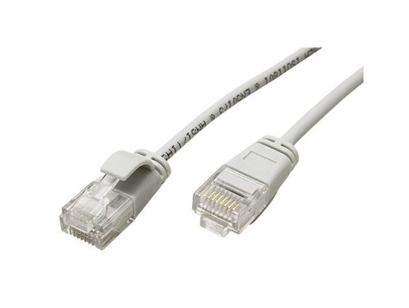 UTP6A-0,50-GY-slim propojovací kabel RJ45/RJ45, UTP, 0,50m, kat. 6A, LSOH, AWG32, šedý, průměr 3,5mm