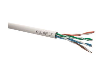 SOLARIX SXKD-5E-UTP-PVC-100 kabel U/UTP, kat.5E, PVC Eca, šedý, box 100m