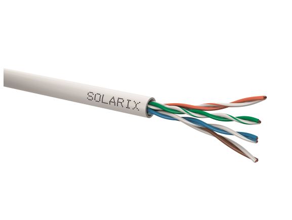 SXKD-5E-UTP-PVC-500 kabel U/UTP, kat.5E, PVC Eca, šedý, box 500m