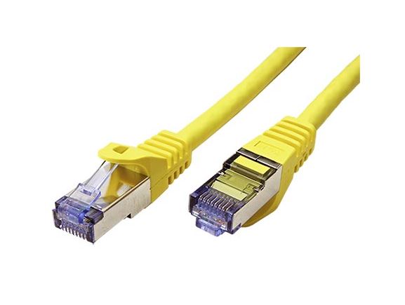 21.15.2829 Propojovací kabel RJ45/RJ45, S/FTP, 20m, kat. 6A, LSOH, žlutý