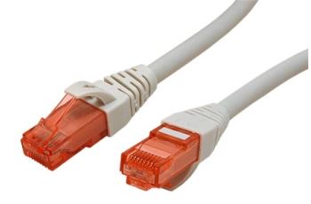 21.15.2504 Propojovací kabel RJ45/RJ45, U/UTP, 1,5m, kat. 6, LSOH, šedý