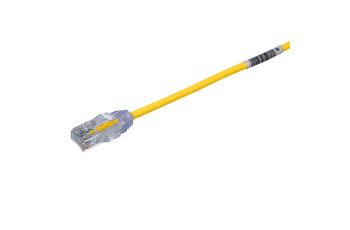 UTP28SP3MYL Propojovací kabel RJ45/RJ45, U/UTP, kat. 6, 3m, žlutý, AWG28 (1)