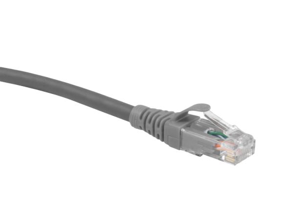 C6CPCU005-888BB propojovací kabel RJ45/RJ45, U/UTP, kat. 6, 0,5m, šedý