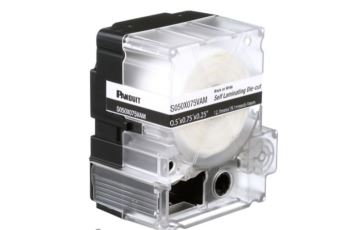 R100X125V1M Samolaminovací štítky TurnTell 31,8x25,4mm, průměr 4,1-6mm, vinyl, bílé, kazeta MP 125ks (1)
