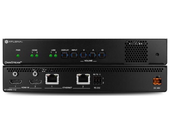 LAN-AT-OMNI-112 převodník AV na IP (Gigabit Ethernet), dvoukanálový HDMI, až pro 4K/UHD, podpora PoE