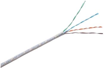 1583ENH.00U305 Kabel U/UTP, kat. 5E, 4-pár 24AWG, LSZH, Dca-s2,d2,a1, box 305m, barva šedá