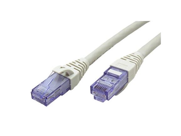 UTP6A-0,3-GY propojovací kabel RJ45/RJ45, U/UTP,  0,3m, kat. 6A, LSOH, šedý