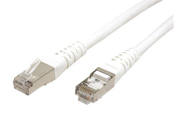 ROLINE SFTP6-7-WH propojovací kabel RJ45/RJ45, S/FTP,  7m, kat. 6, bílý