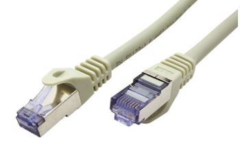 ROLINE SFTP6A-15-GY propojovací kabel RJ45/RJ45, S/FTP, 15m, kat. 6A, LSOH, šedý